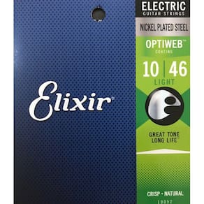 Encordoamento Aço 010-046 Light para Guitarra com Revestimento OPTIWEB - ELIXIR