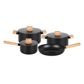 Conjunto De Panelas Concept Wood 4 Peças Mta