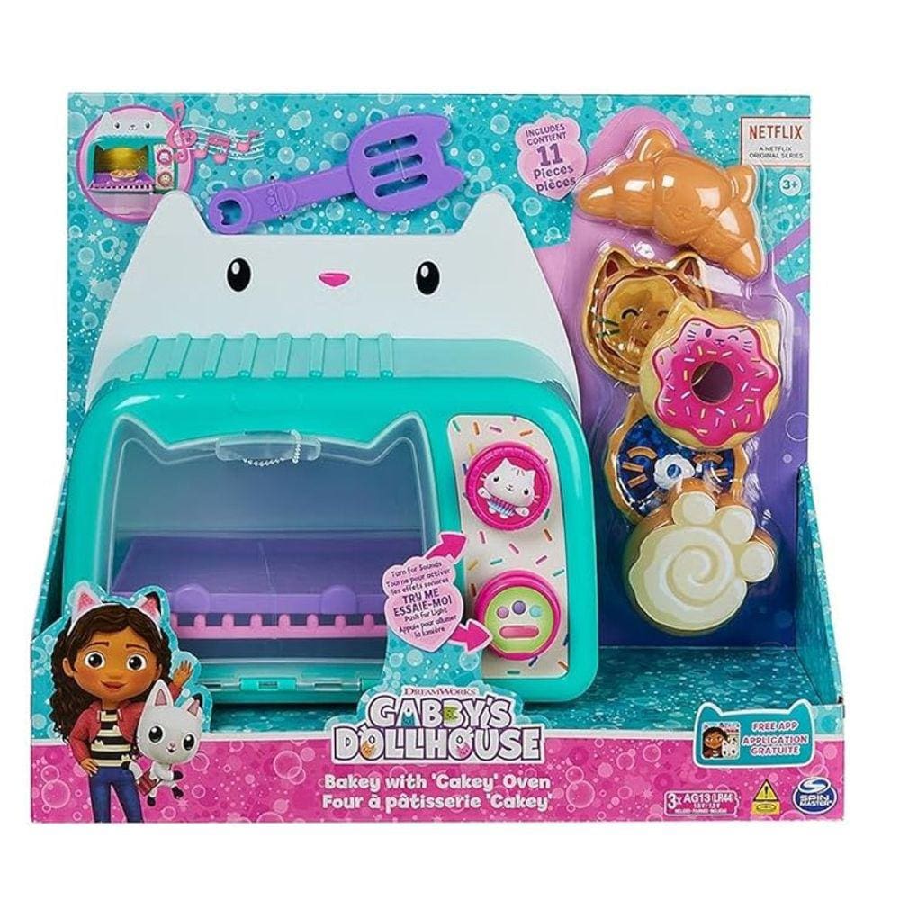 Gabby`s Dollhouse Forninho Cakey Cat com Luz e Som - Sunny