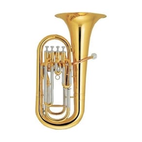 Euphonium/Bombardino EP340 Laqueado com detalhes Niquelados - NY (4 Pistos)