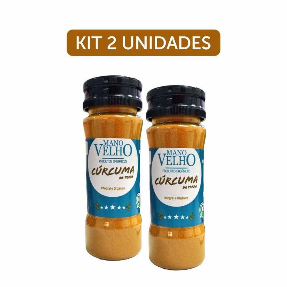 Kit 2X: Cúrcuma Em Pó Orgânica Mano Velho 60G