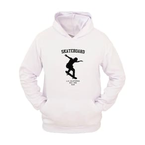 Moletom Masculino Canguru Flanelado Skate California Inverno