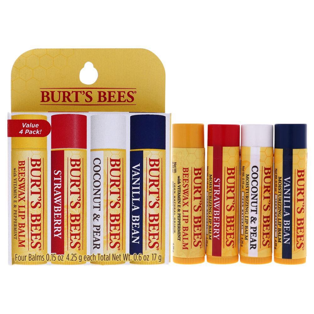 Conjunto Hidratante Labial Burts Bees - 4 x 0.425ml Beeswax, Str
