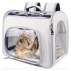 Mochila Transporte Gato Pet Cachorro Cao Animal de Estimaçao Pequeno Porte Alça Ajustavel Ombro
