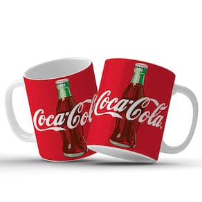 Caneca Da Cocoa Cola Decoração em Cerâmica 325ML