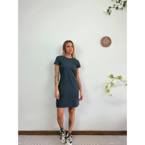 Vestido T-Shirt Camiseta~o Aveloz Grafite Casas Bahia