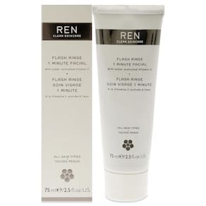 Máscara facial REN Flash Rinse de 1 minuto com 10% de vitamina C 75mL