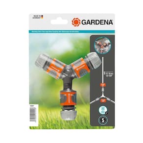 Kit de Ligações de Mangueira de Duas Vias Gardena 13 mm