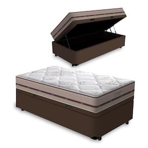 Cama Box Baú Solteiro + Colchão de Molas Ensacadas - Anjos - Classic 88cm