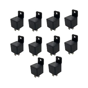 Kit 10 Rele Auxiliar Universal Reversor 12V 40A 5 Terminais