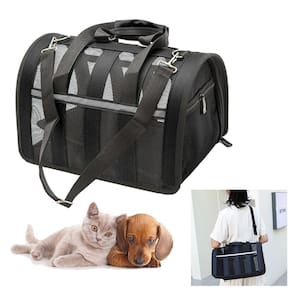 Bolsa Transporte Cachorro Gato Cao Pet Faixa Refletiva Pequeno Porte Segurança Viagem Passeio