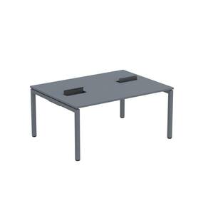 Mesa Plataforma Dupla com Pé de Aço para Coworking 160x120 Pdc16/12/2p Grafito