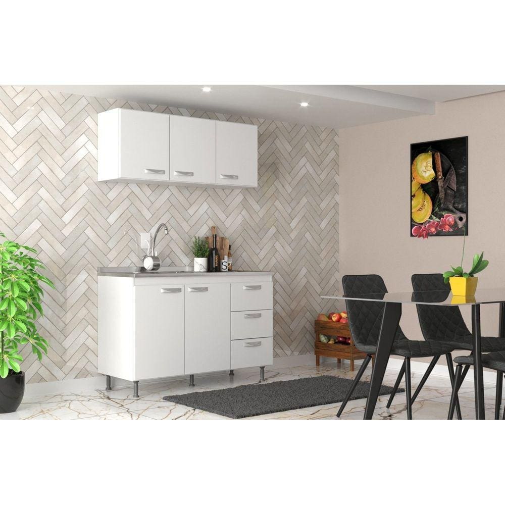 Cozinha Modulada 2 Peças Ipanema Branco