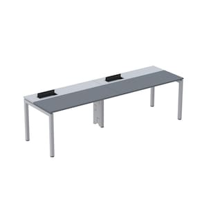 Mesa Plataforma para Coworking para 2 Pessoas 120x792 Psc120 Grafito/Cinza