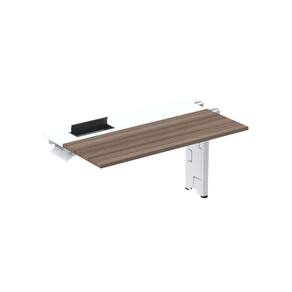 Complemento de Plataforma Corporativa 130x792 Cplpsc130 Walnut/Branco