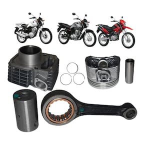 Kit Cilindro+Biela Mahle Metal Leve Honda Cg Fan 125 2009 A 2015