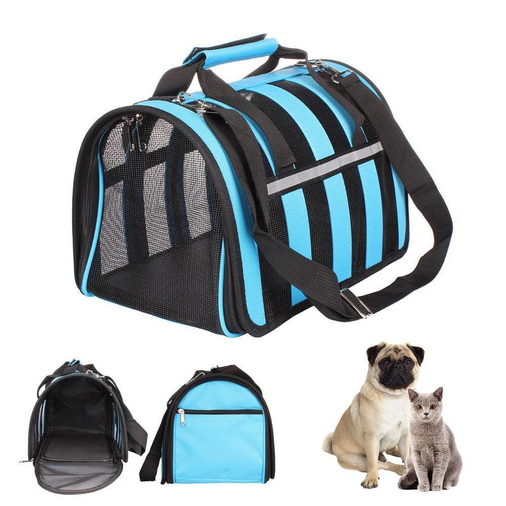 Bolsa Transporte Gato Cao Cachorro Pet Faixa Refletiva Pequeno Porte Confortavel Resistente Aviao Carro