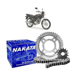 Kit Relação Transmissão Nakata TM10110 Honda CG 125 1995-99