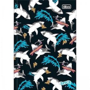 Caderno 1/4 brochura Spice 80fls - Capa 2- Tilibra