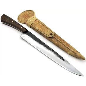 Faca Gaúcha Forjada Antiga Mola Trem - Lâm. - 25 cm.