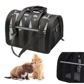 Bolsa Transporte Cao Gato Cachorro Pet Faixa Refletiva Viagem Passeio Carro Aviao Proteçao