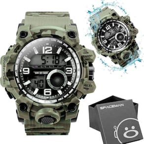 Relogio Digital Prova Dagua Masculino Camuflado + Caixa