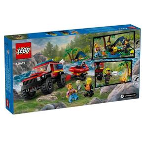 Blocos de Montar - Lego City - Caminhao de Bombeiros 4X4 com Barco de Resgate LEGO DO BRASIL