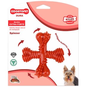 Brinquedo Mordedor de Cachorro Dura Spinner Cães Mordida Extra Forte Odontopet Aroma de carne