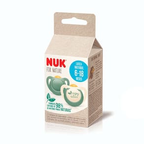 Chupeta Nuk For Nature 6 a18 Meses Verde com 2 Unidades