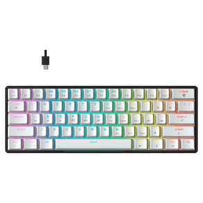 Teclado Force One Atlas 60% Switchs Huano Red Rgb - Fr.Tc.A6.01