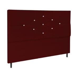 Cabeceira Cama Queen 160 Cm Camboriú Suede Marsala E Frame