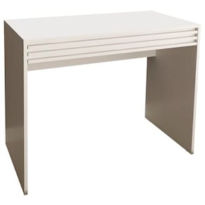 Escrivaninha Mesa Escritorio 1 Gaveta Ripada Me4173 Branco Tecno Mobili Branco