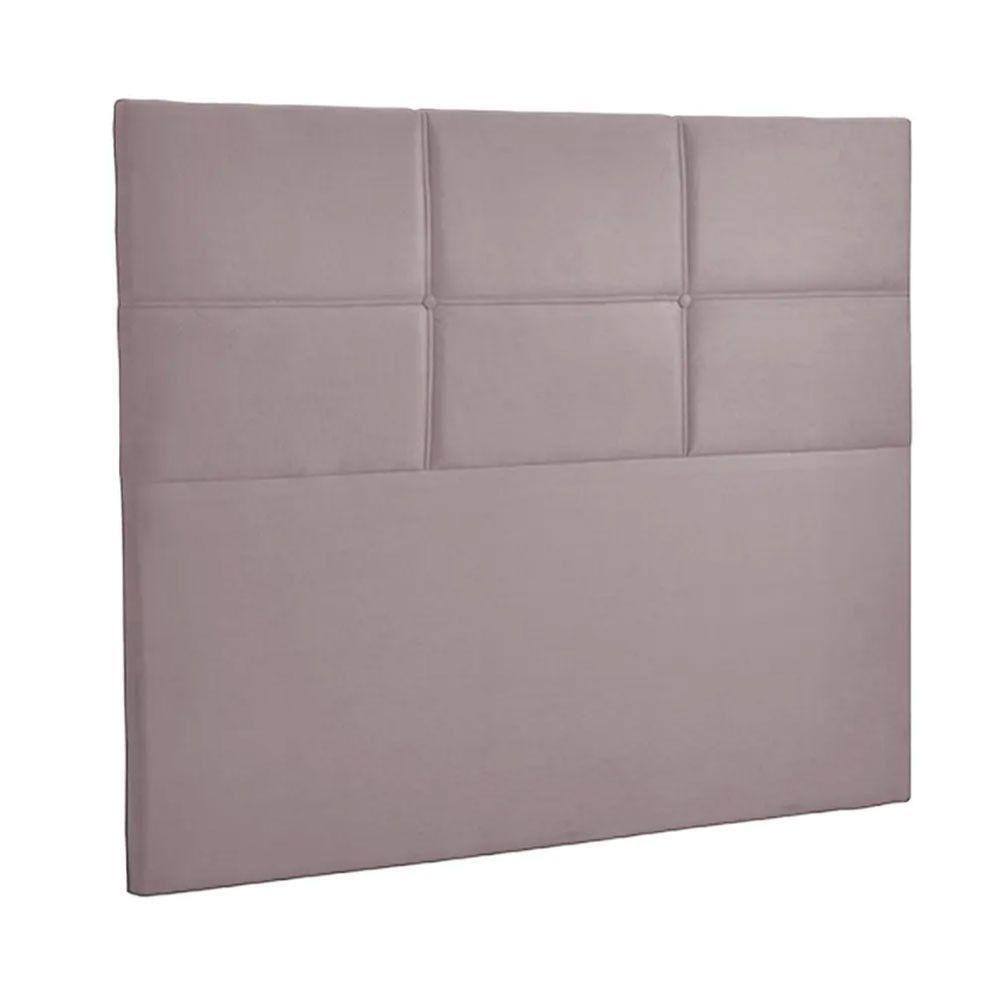 Cabeceira Estofada Milena 0,90 Solteiro Veludo Speciale Home Rose