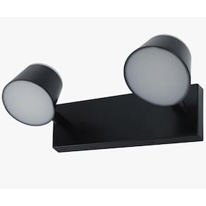 Arandela Andy Redonda Preto 28cm Led 14W 3000K Bivolt