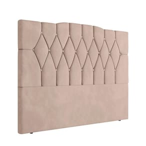 Cabeceira Para Cama Box Solteiro 90 cm Amanda Veludo Bege I02 - D`Rossi