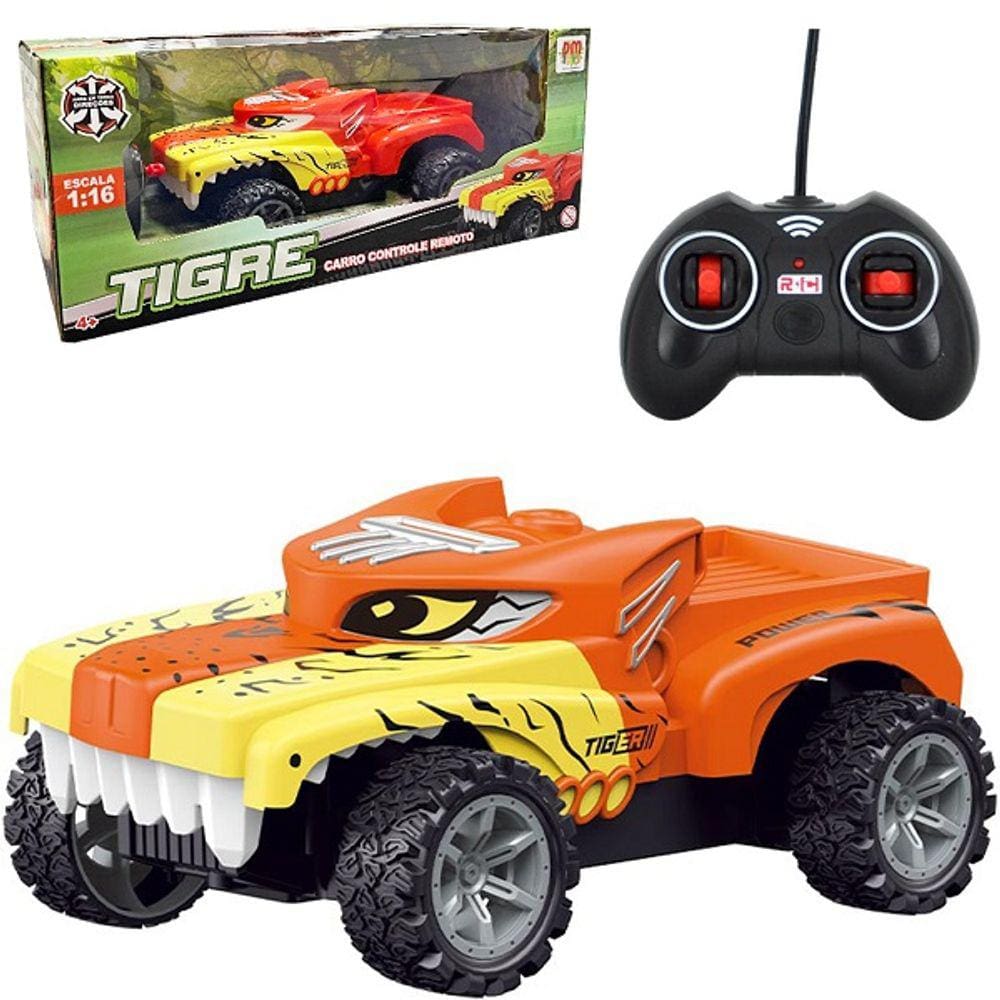 Carro Controle Remoto sem Fio Tigre DM TOYS DMT6658