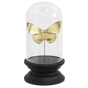 Escultura Decorativa Borboleta Cúpula de Vidro 33cm NA0903 BTC