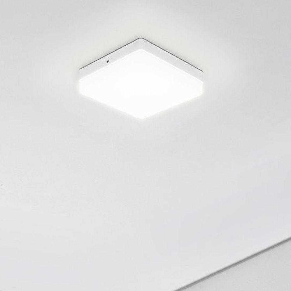 Painel LED Frameless Sobrepor 18W Quadrado 4000K Taschibra Branco