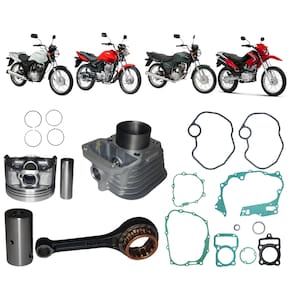 Kit Biela+Kit Cilindro Completo Mahle Cg Titan 125 0.1 2V 2002 A 2004
