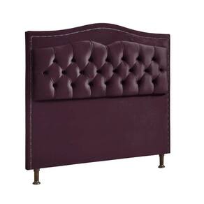 Cabeceira Estofada Holanda 1,40 Casal 2.0 Veludo Speciale Home Roxo