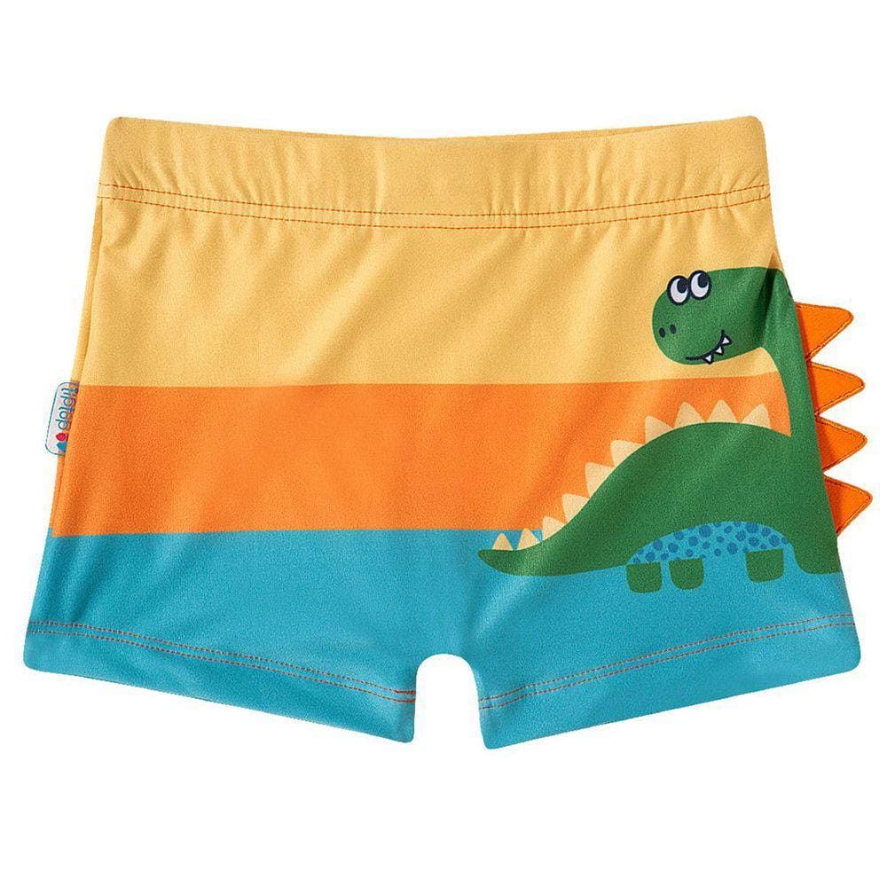 Sunga Boxer Infantil Dino Laranja Tip Top