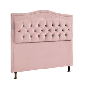 Cabeceira Estofada Holanda 1,60 2.0 Queen Veludo Speciale Home Rose