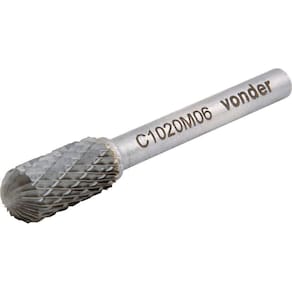 Lima Rotativa Vídea Abaulada 10X20Mm Haste 6Mm Lc010 Vonder