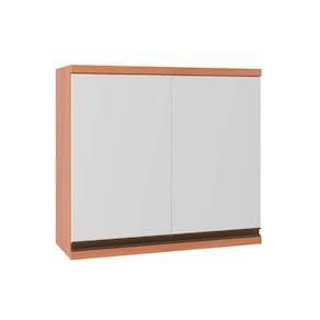 Armário Aéreo Cozinha Modulado Thela Macadâmia 2 Portas 80cm Freijo-branco - Telasul