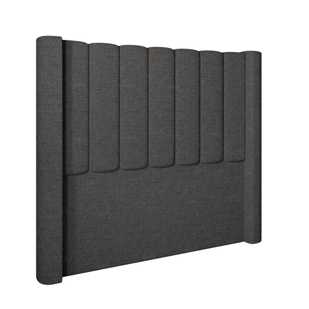 Cabeceira Para Cama Box Solteiro 90 cm Rania Linho Cinza I02 - D`Rossi