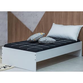 Cama Solteiro Multimóveis CR40016 Branco Acetinado