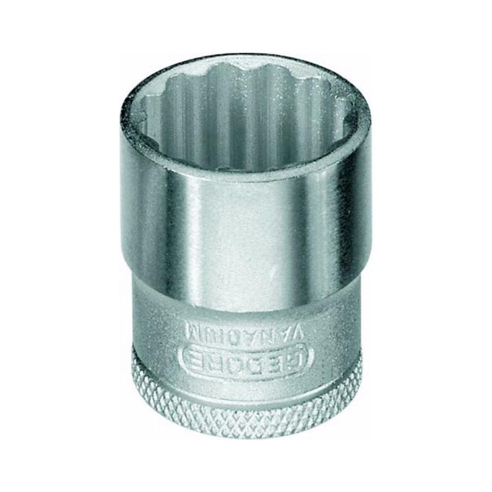 Soquete Estriado Curto 33 MM Encaixe de 1/2" - Gedore 015123
