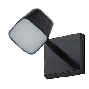 Arandela Andy Quadrada Preto 12cm Led 7W 3000K Bivolt