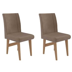 Conjunto 2 Cadeiras de Jantar Tokio Multimóveis Madeirado/Castor