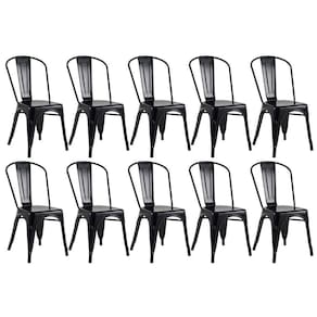 Kit 10 Cadeiras Iron Tolix - Preto